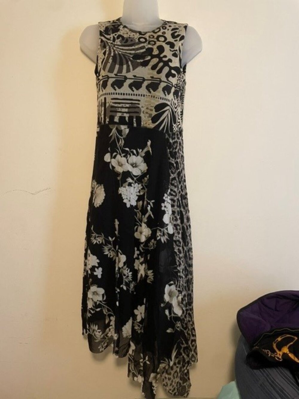 Fuzzi Mixed Floral Print Dress